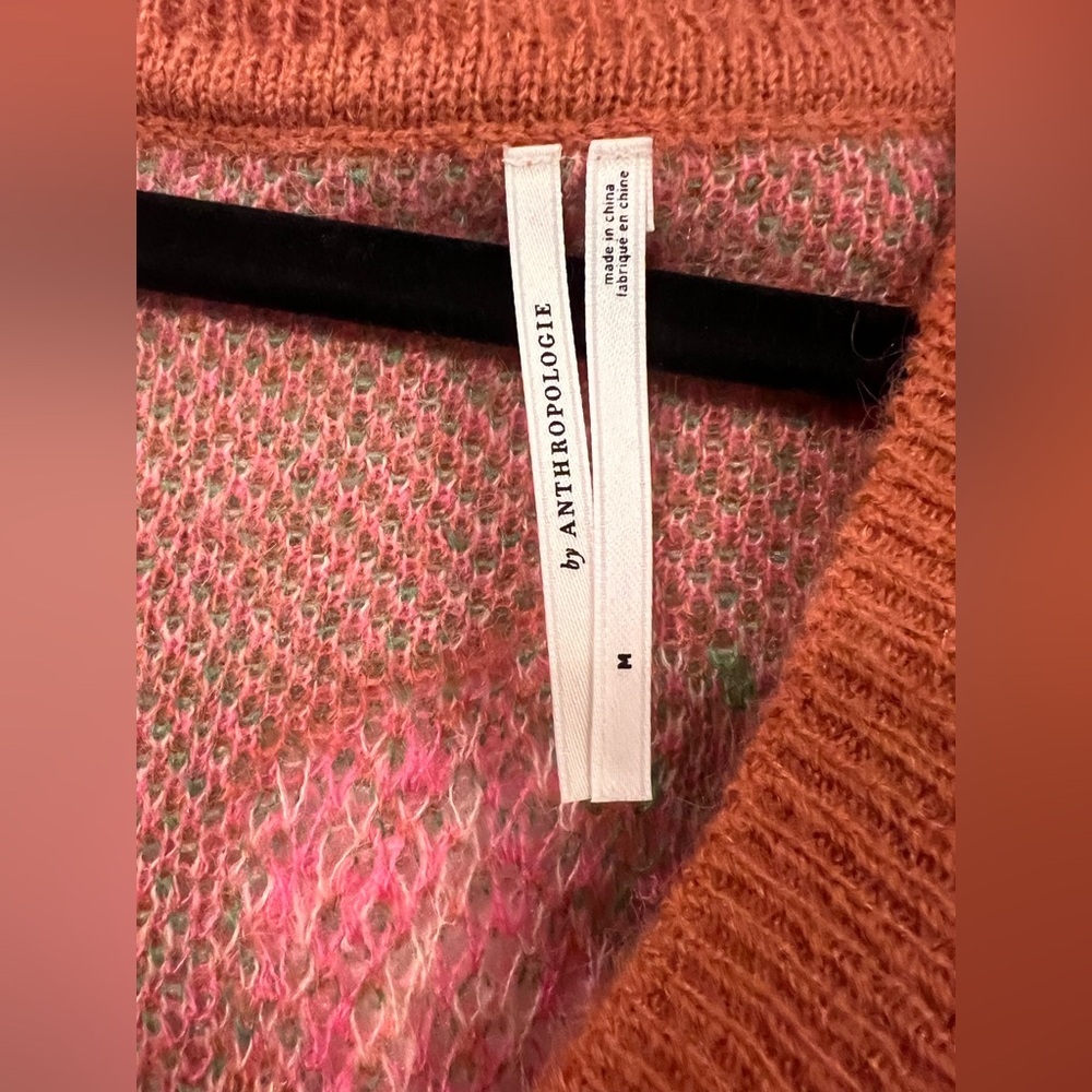 ANTHROPOLOGIE- Distressed Floral Knit Sweater - Picture 4 of 4